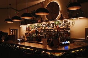 Bar in the evening