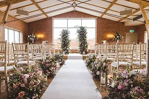 Aisle of flowers