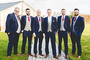 Groom, best man and ushers