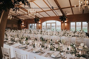 Long white tables