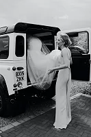 Getting into the back of a Landy