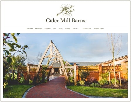 Weddings at Cider Mill Barns - homepage